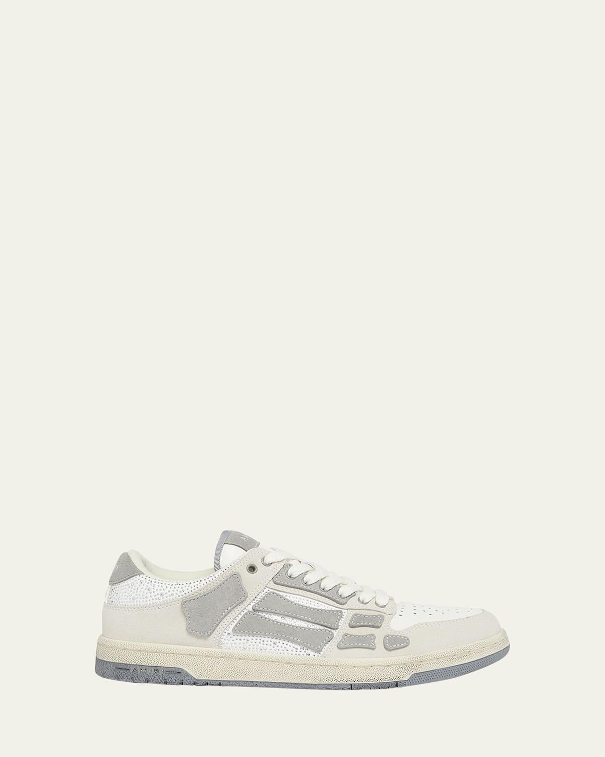 Mens Skel Low Suede Crystal-Embellished Sneakers Product Image