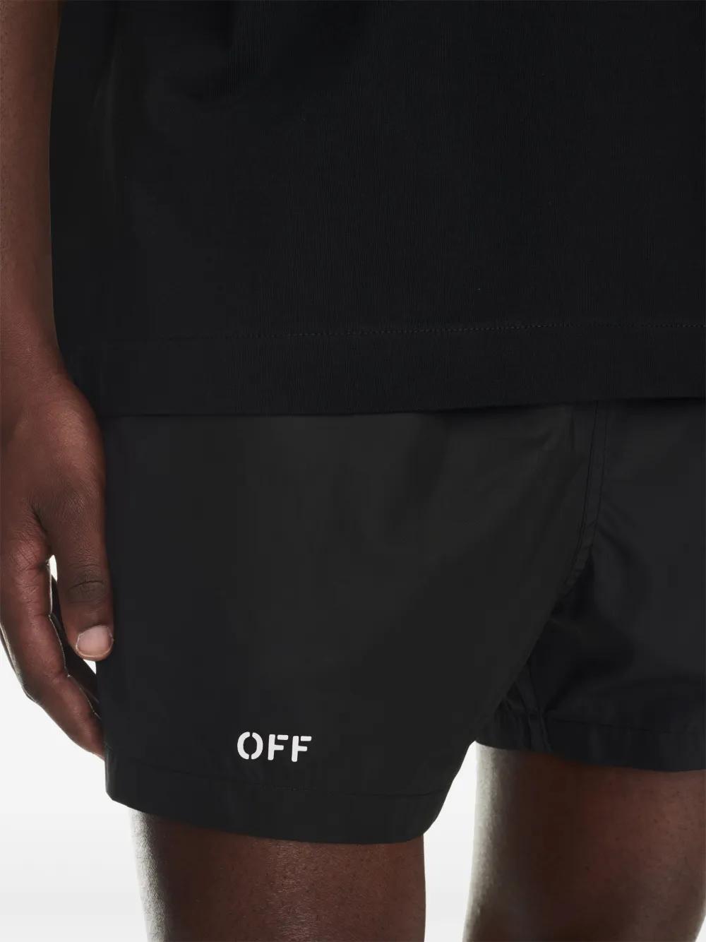 logo-print swim shorts Product Image