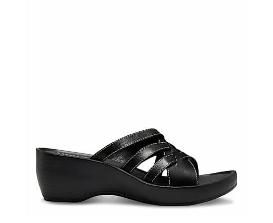 Eastland Poppy Women's Leather Slide Wedge Sandals,  Product Image