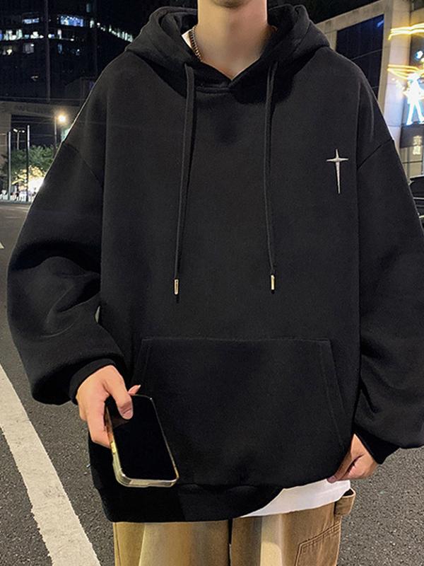 Men's Embroidery Embellished Oversized Hoodie Product Image