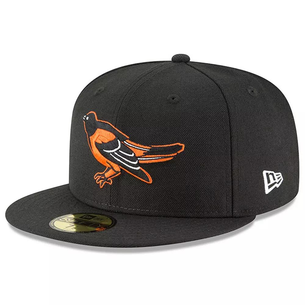 Men's New Era Black Baltimore Orioles Cooperstown Collection Wool 59FIFTY Fitted Hat,  Product Image