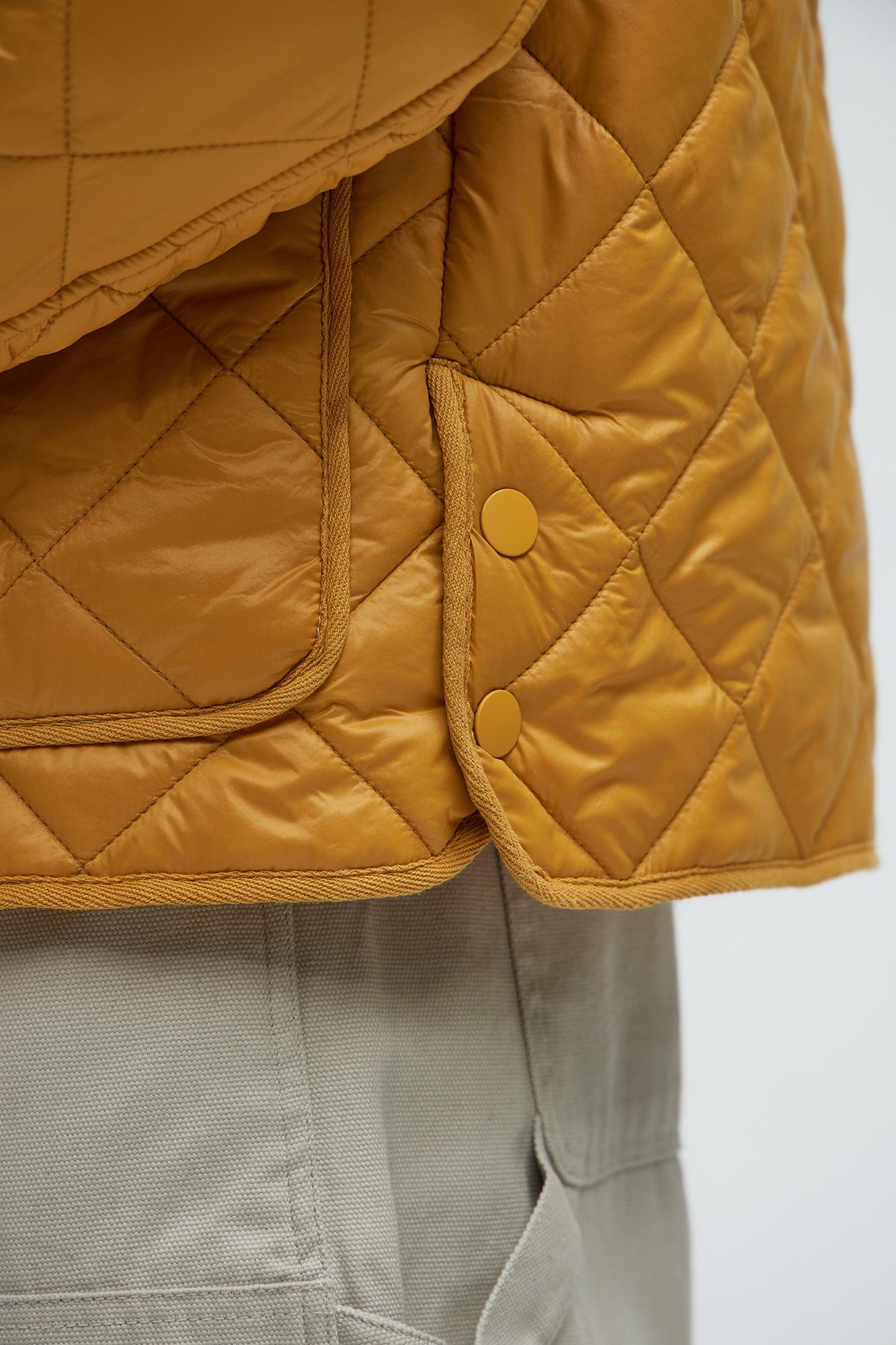 Better By Myself Quilted Jacket - Mustard Product Image