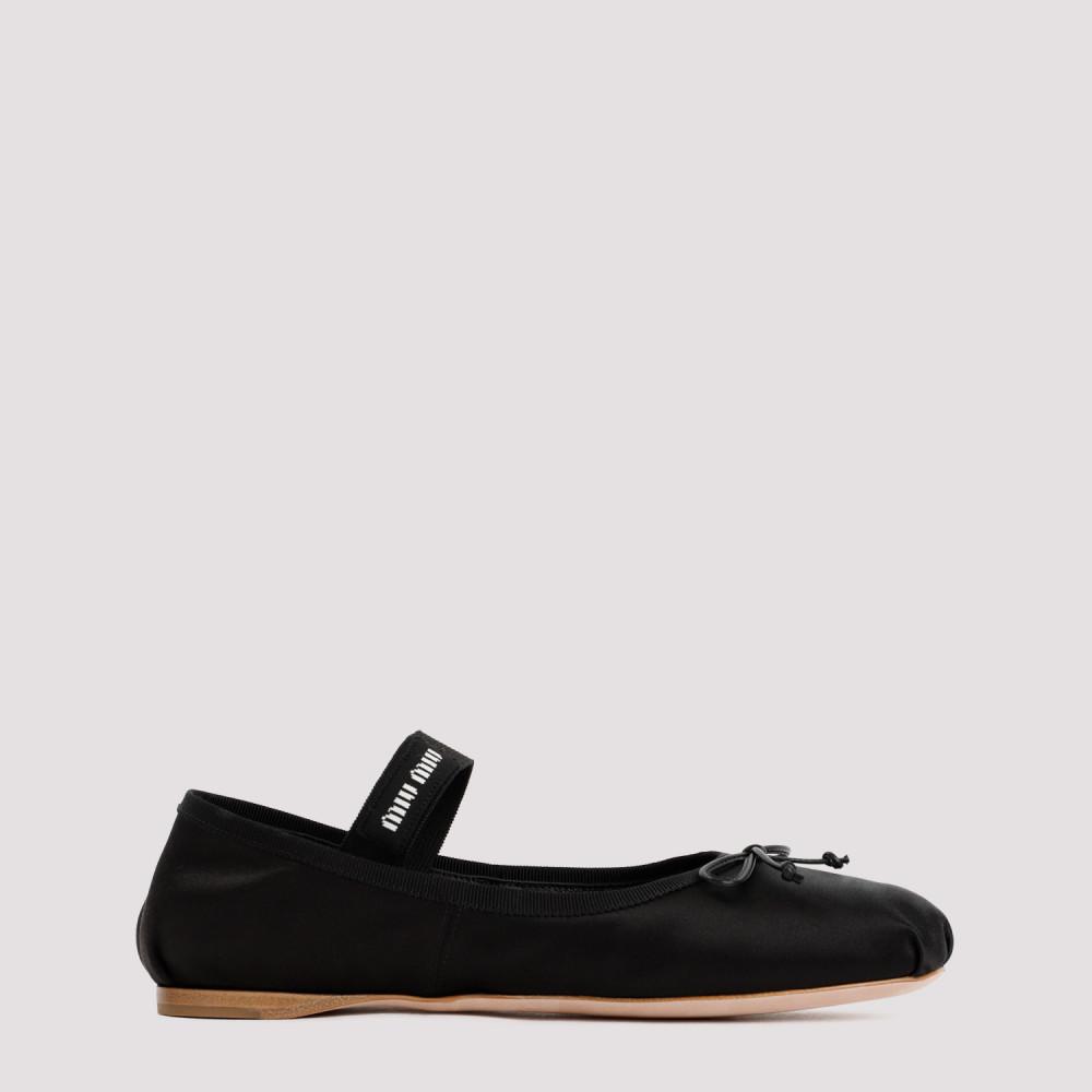 logo-strap ballerina shoes Product Image