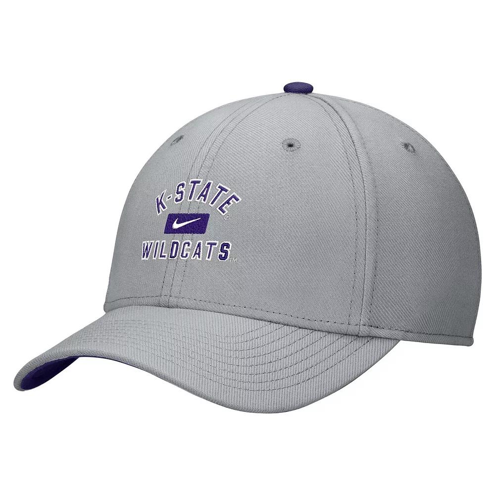 Men's Nike Gray Kansas State Wildcats Rise Flex Hat, Size: Small/Medium, Grey Product Image