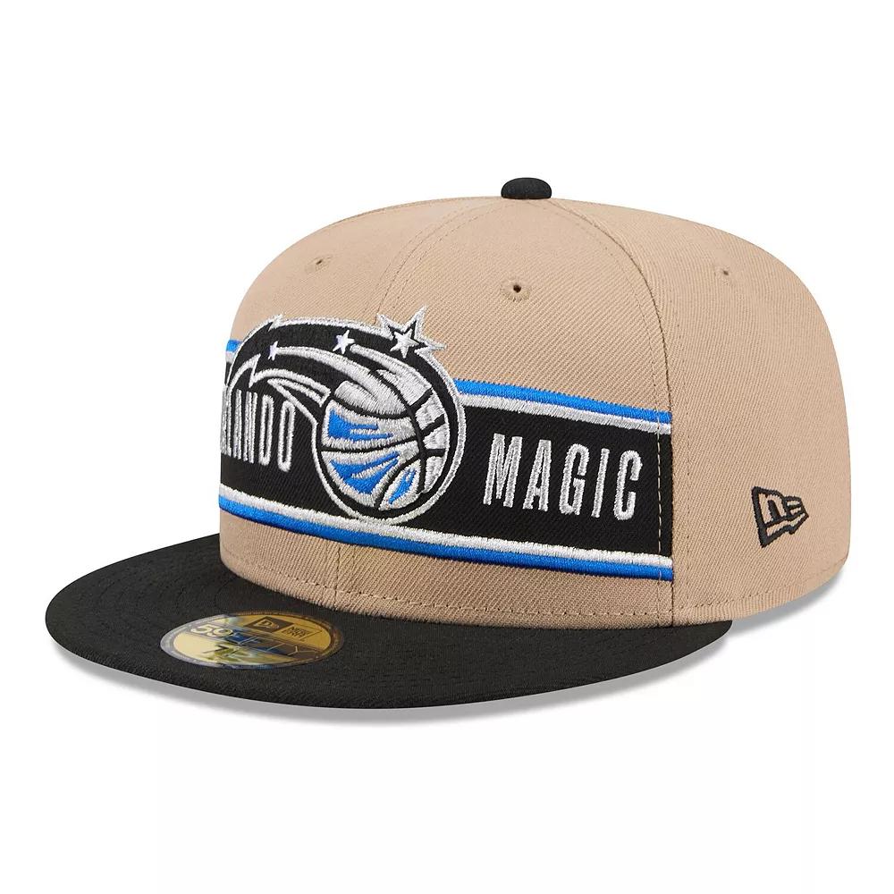 Men's New Era Tan/Black Orlando Magic 2024 NBA Draft 59FIFTY Fitted Hat, Size: 7 1/8, Mag Team Product Image