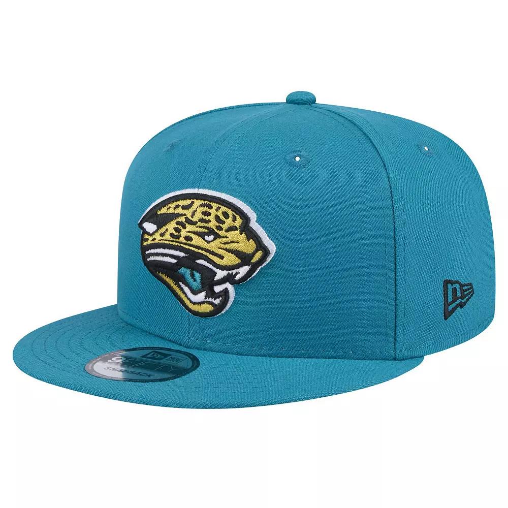 Men's New Era  Teal Jacksonville Jaguars Throwback Logo Standard 9FIFTY Snapback Hat, Blue Product Image