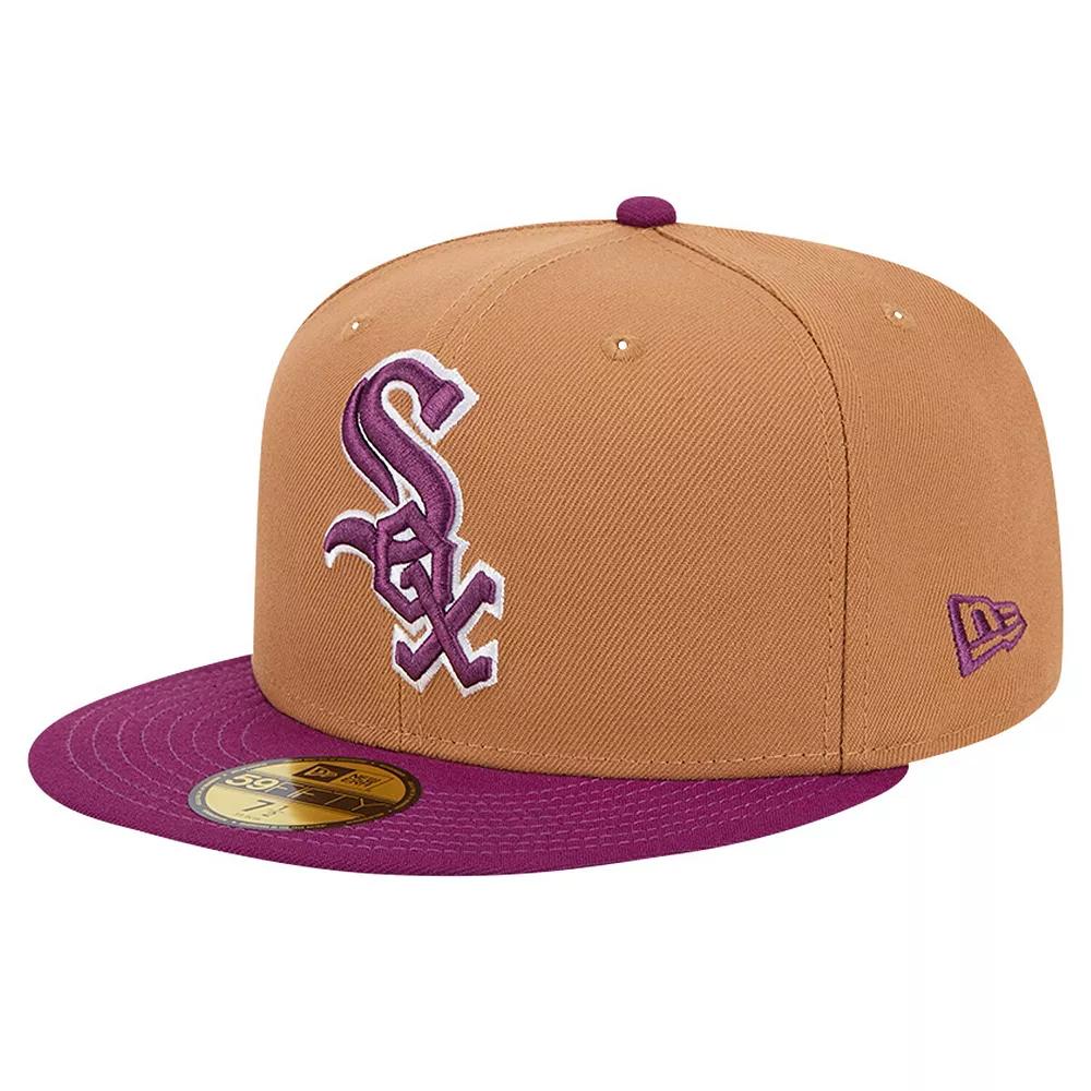 Men's New Era Brown/Purple Chicago White Sox Two-Tone Color Pack 59FIFTY Fitted Hat,  Product Image