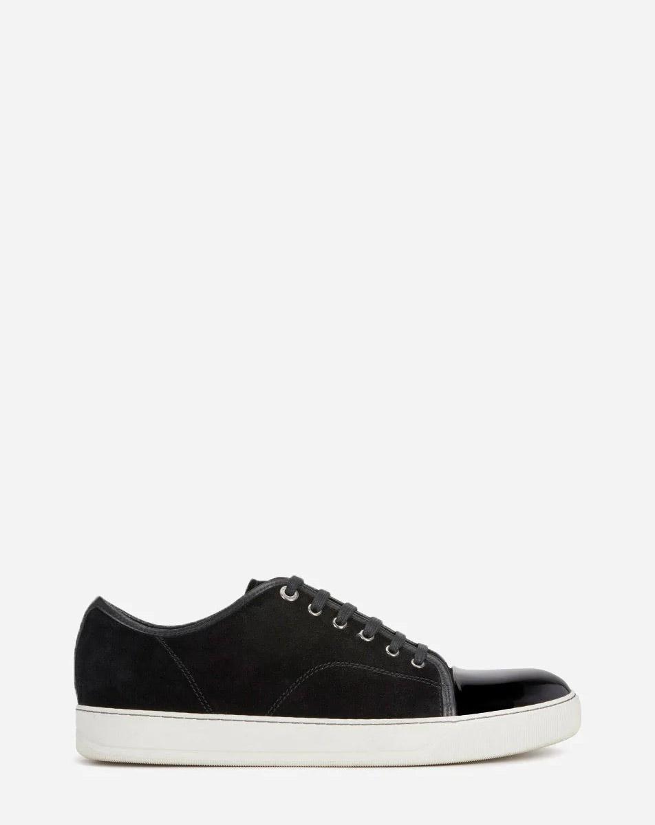 Black DBB1 Suede & Patent Leather Sneakers Product Image