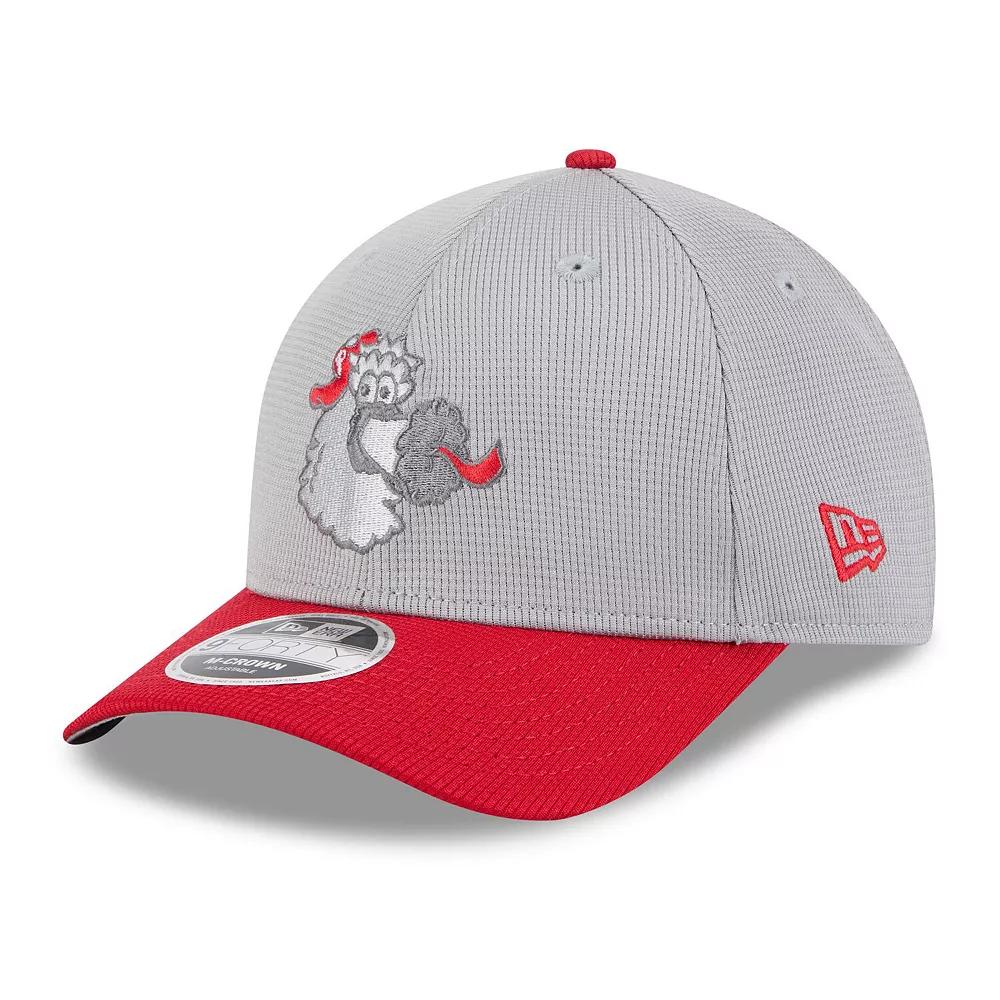Men's New Era  Gray/Red Philadelphia Phillies 2025 Batting Practice 9FORTY M-Crown Adjustable Hat, Grey Product Image