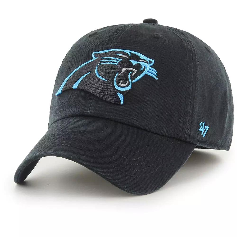 Men's '47 Black Carolina Panthers Franchise Logo Fitted Hat,  Product Image