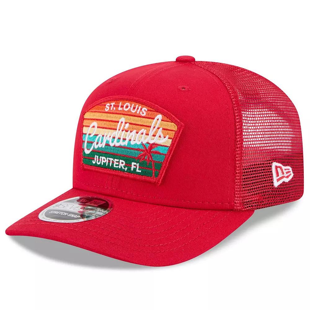 Men's New Era  Red St. Louis Cardinals 2025 Spring Training 9SEVENTY Stretch-Snap Trucker Hat Product Image