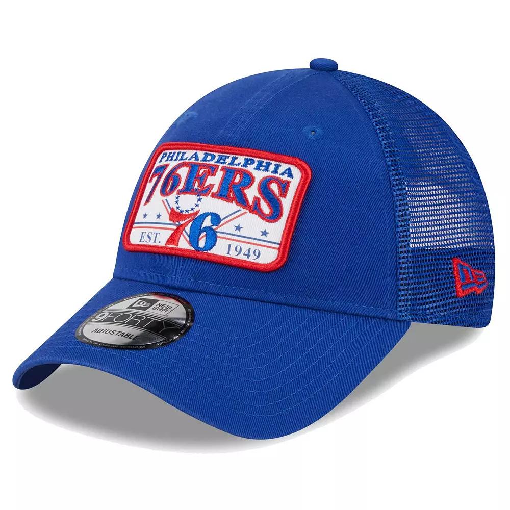 Men's New Era Royal Philadelphia 76ers Plate Over Product Image