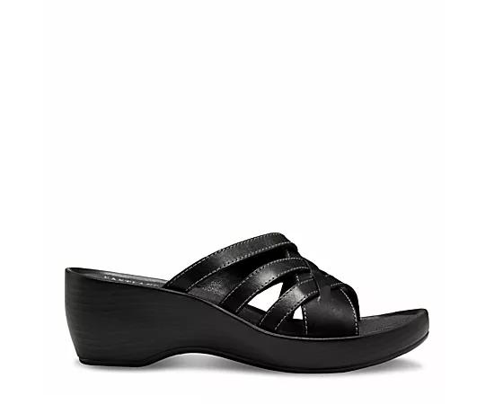 Eastland Poppy Women's Leather Slide Wedge Sandals,  Product Image