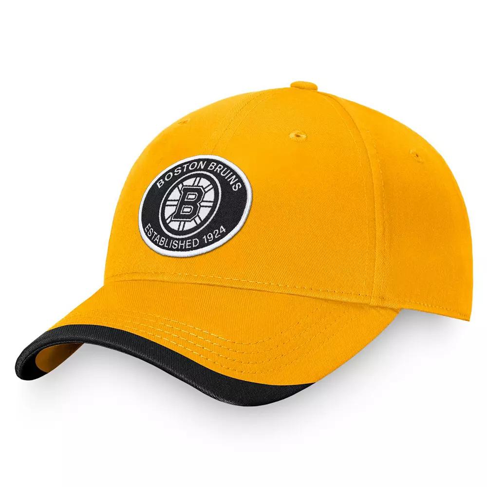 Men's Fanatics Branded Gold Boston Bruins Fundamental Adjustable Hat Product Image