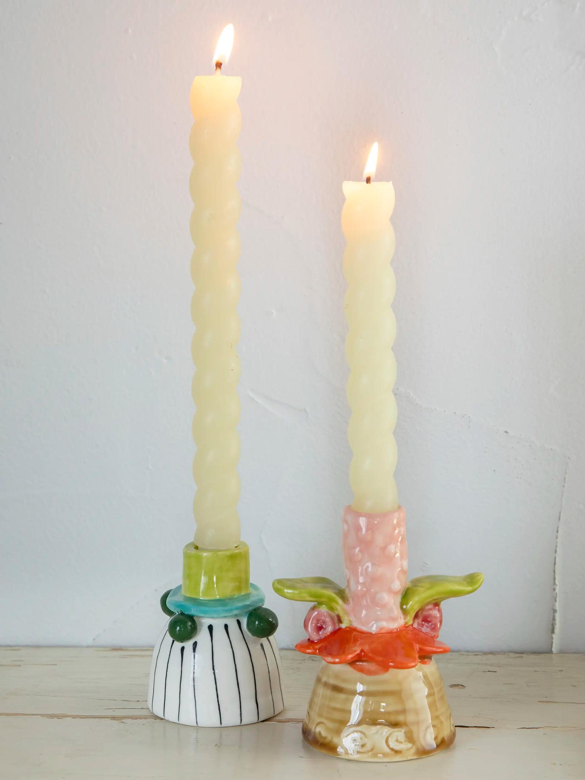 Stoneware Taper Candle Holder Product Image