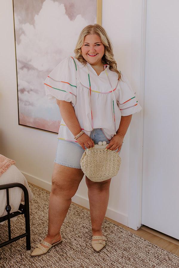 JUDY BLUE Zoey High Waist Shorts Curves Product Image