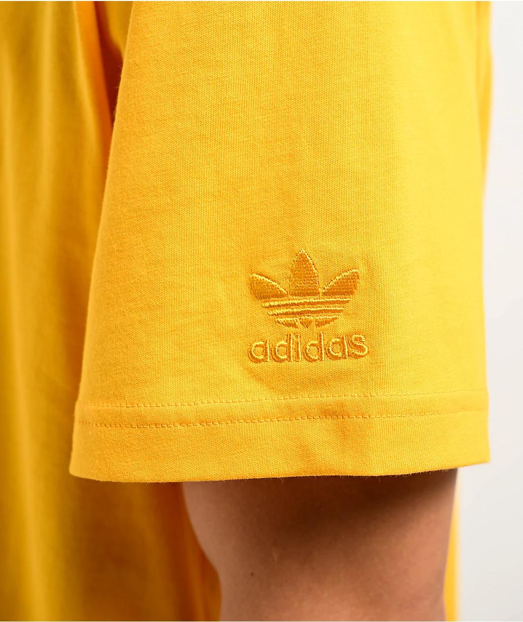 adidas Originals Always On Trefoil Yellow T-Shirt Product Image