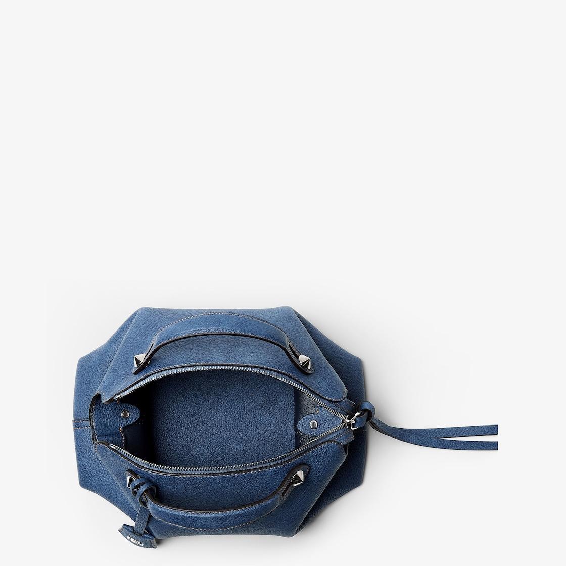 By The Way Soft MediumDenim-effect blue leather bag Product Image