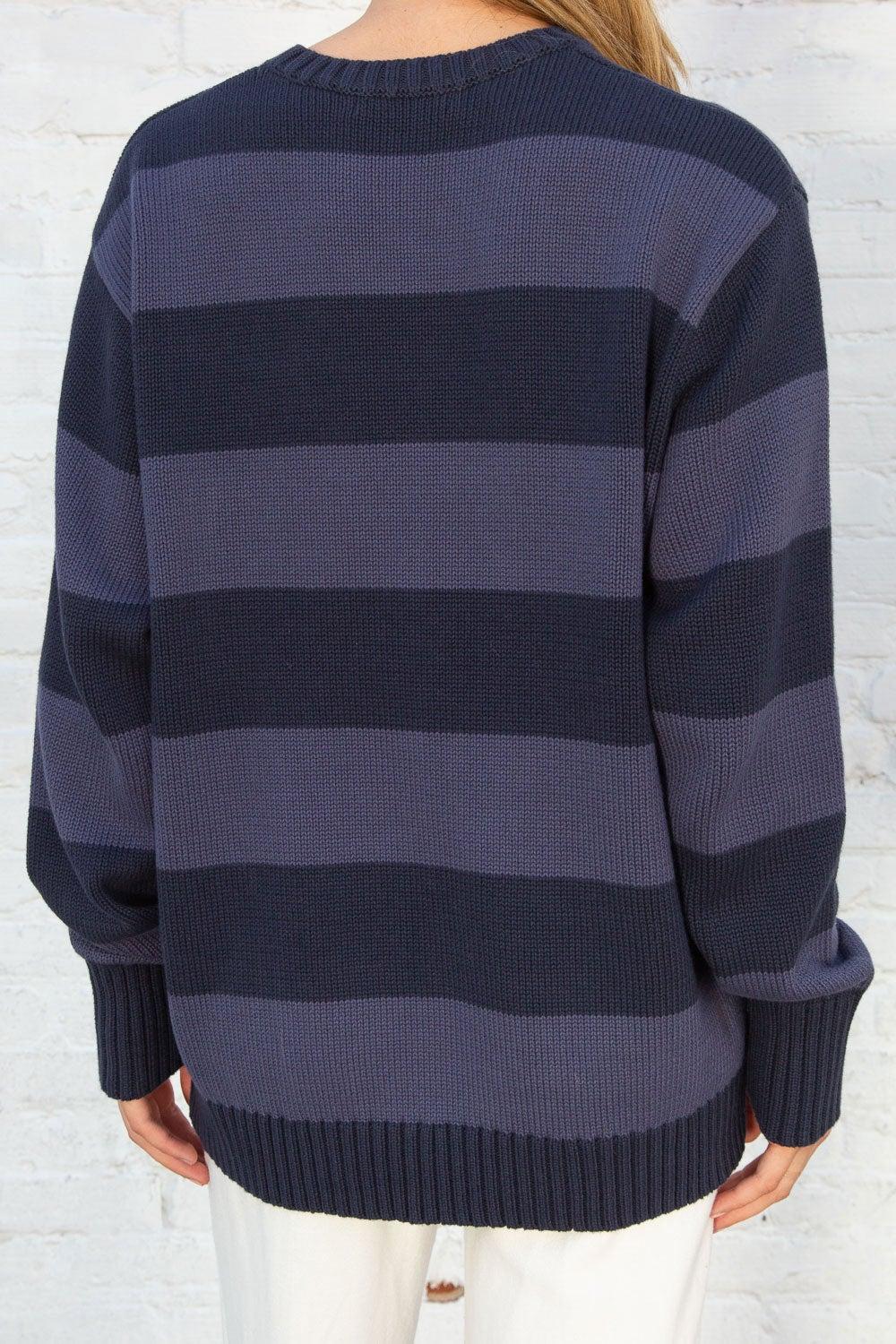 Brianna Cotton Thick Stripe Sweater Product Image