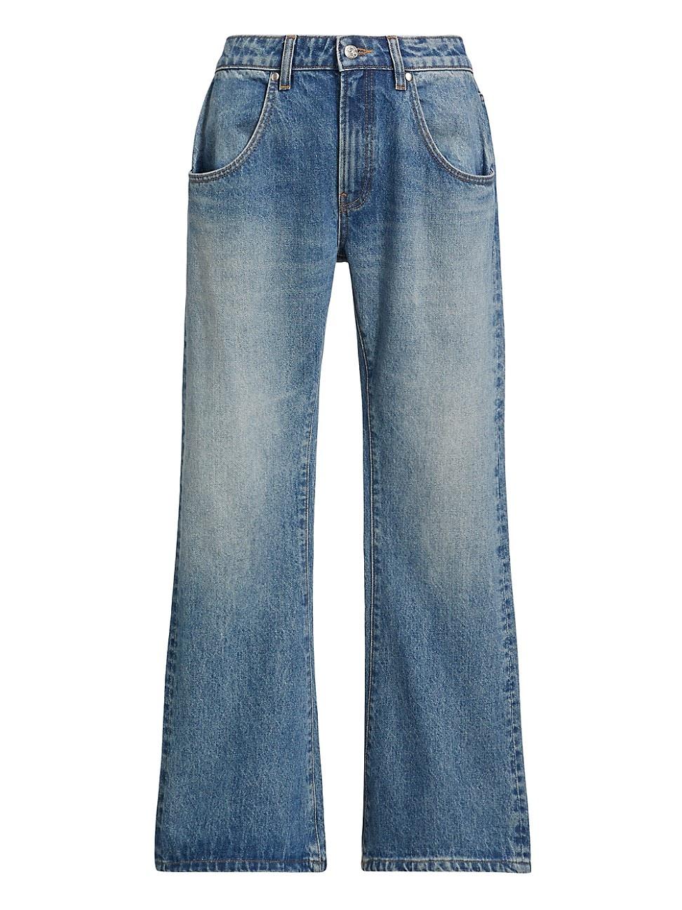 Womens Bella Mid-Rise Boot-Cut Jeans Product Image