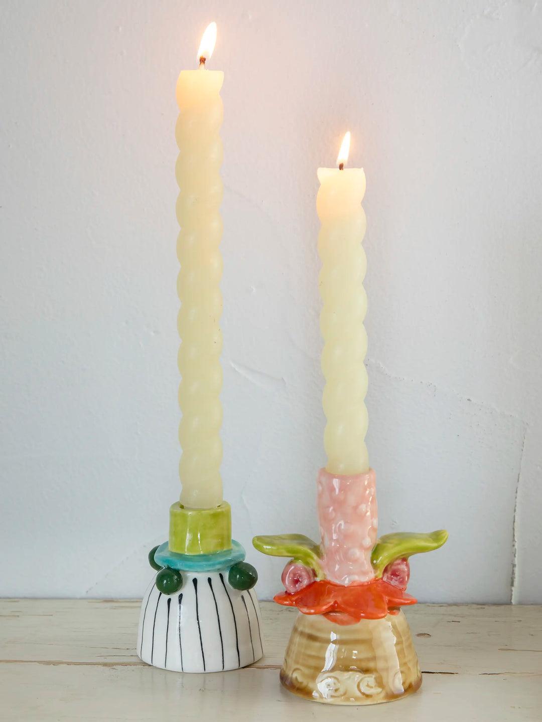 Stoneware Taper Candle Holder Product Image