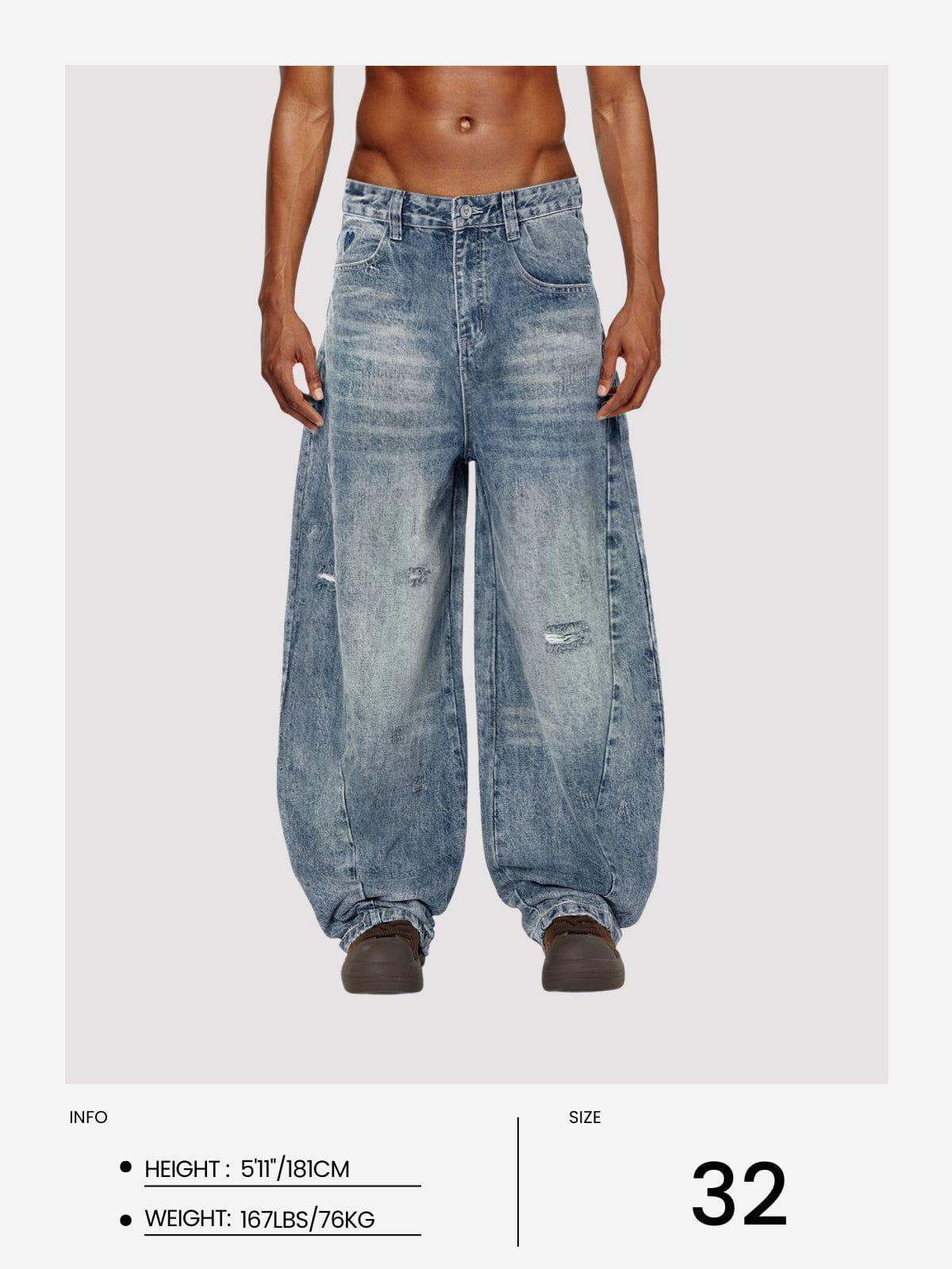 Aelfric Eden Baggy Ripped Jeans Product Image