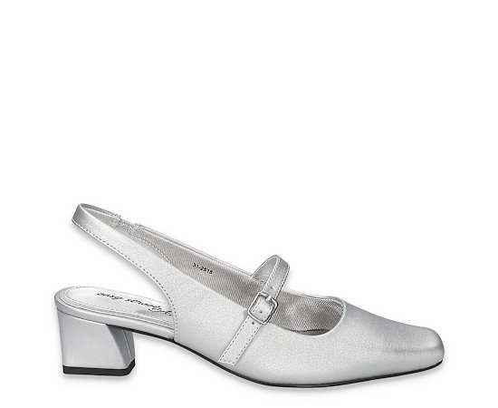 Easy Street Women's Cameo Square Toe Slingback Pumps,  Product Image