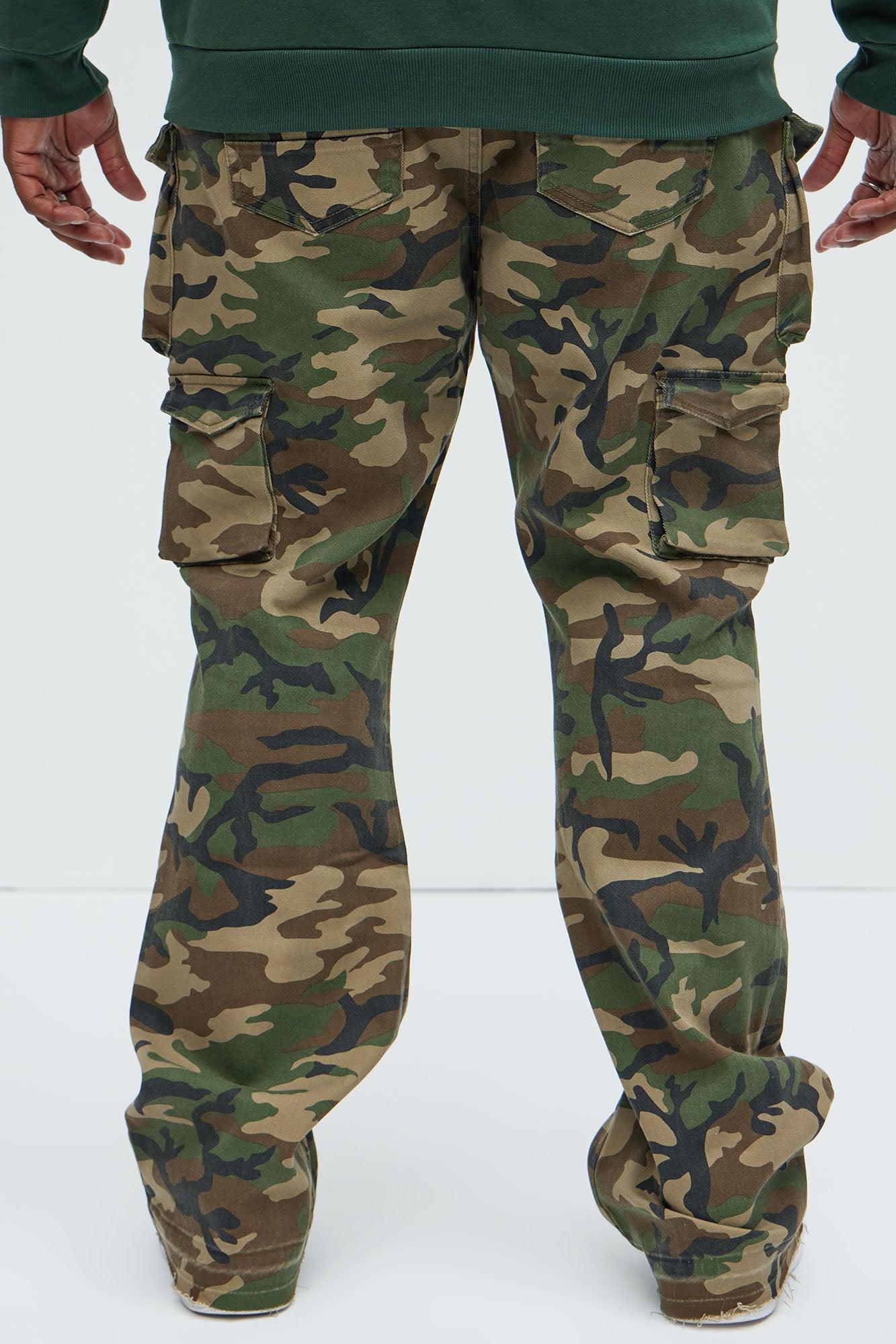 On Repeat Skinny Flare Cargo Pants - Camouflage Product Image