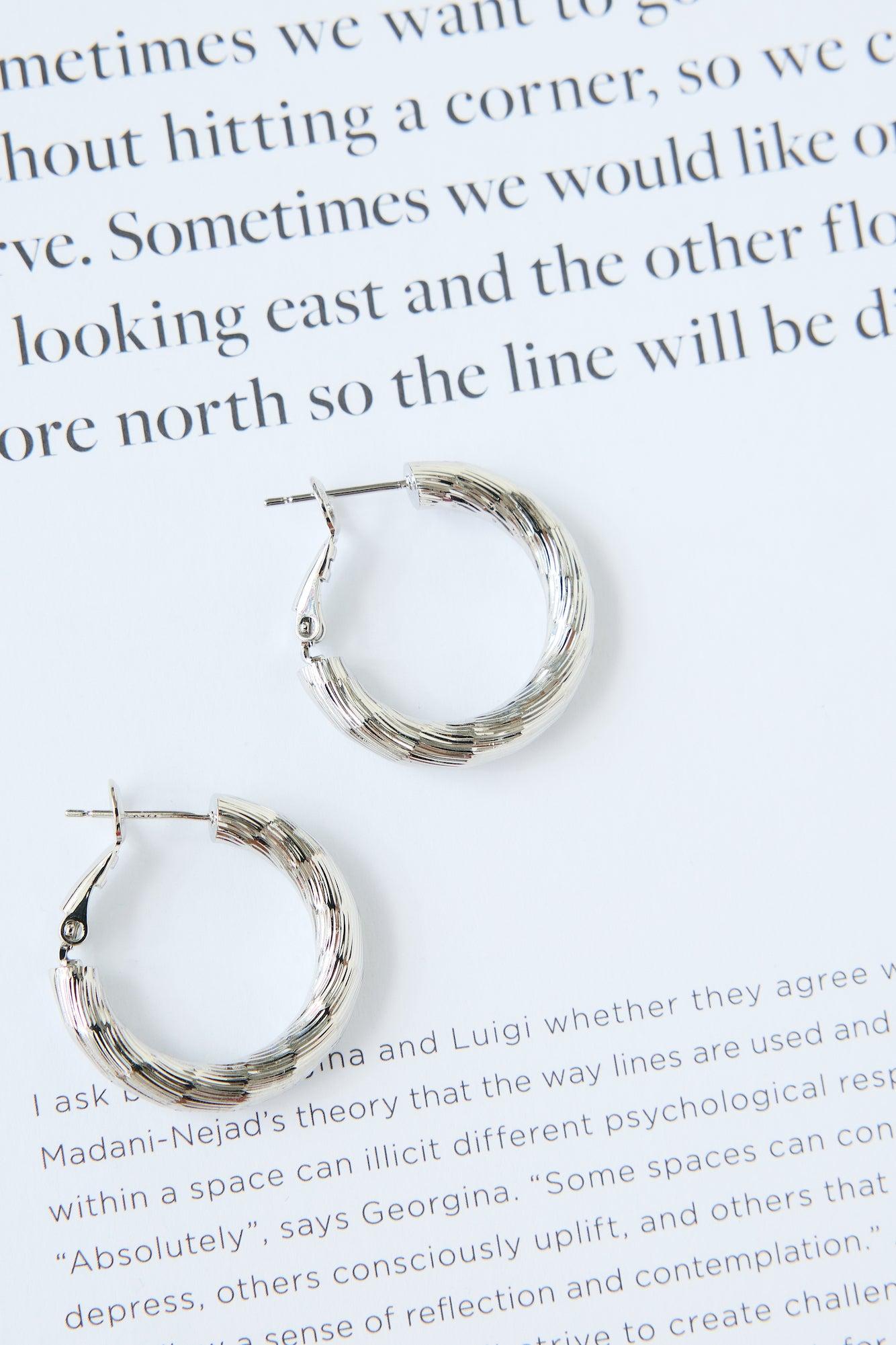 925 Sliver Through My Eyes Earrings Silver Product Image