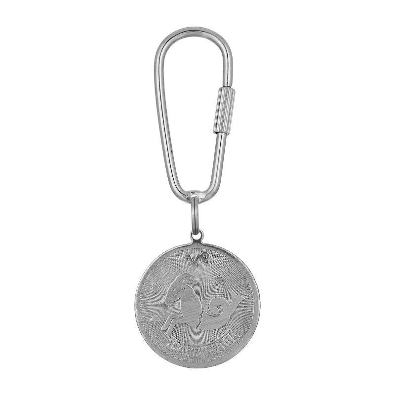 1928 Silver Tone Sagittarius Key Fob Product Image