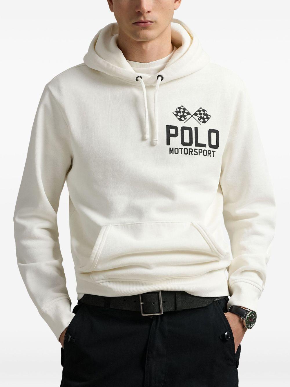 logo-embroidered hoodie Product Image