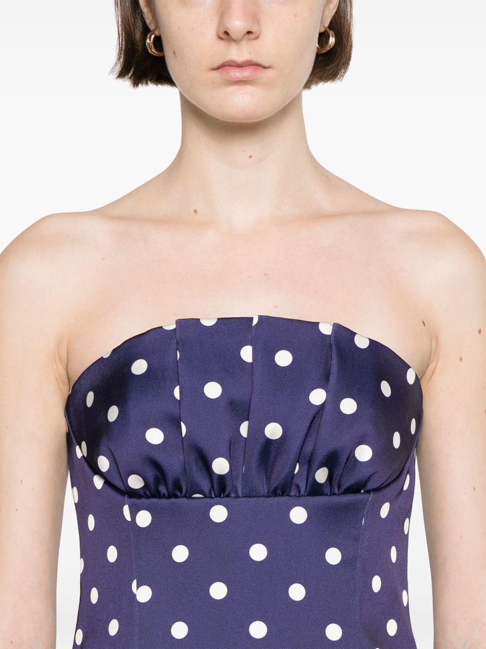 polka-dot midi dress Product Image