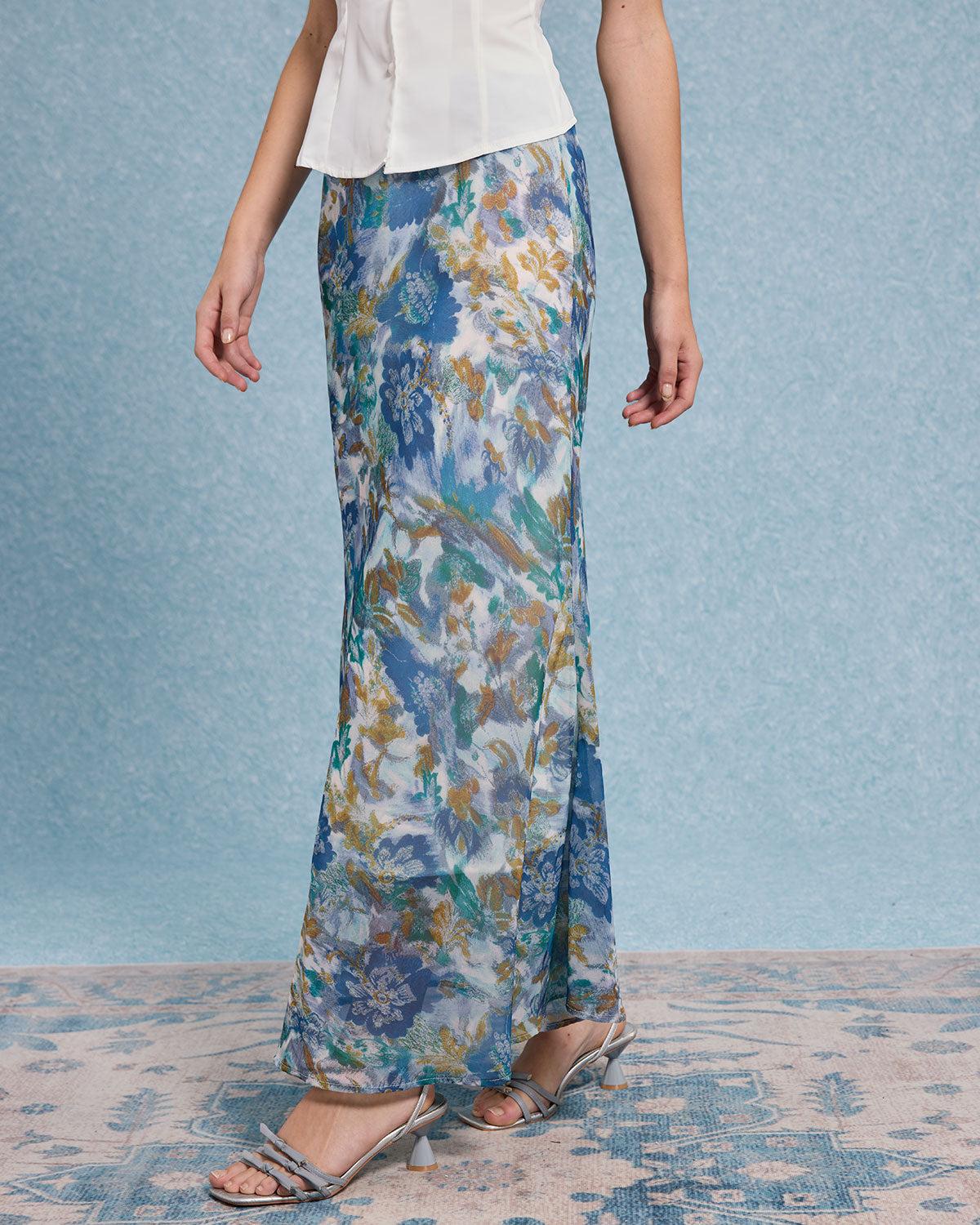 Floral Mermaid Skirt Product Image