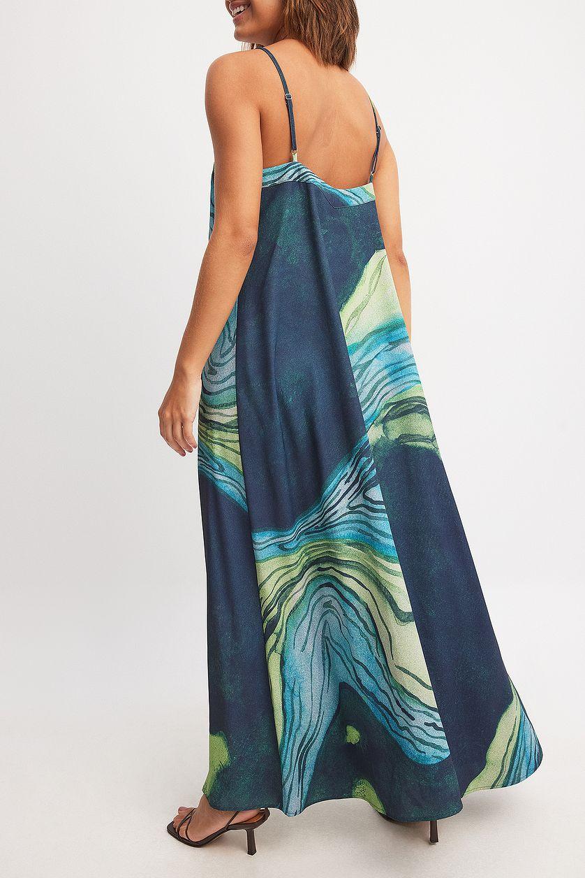 Flowy Printed Maxi Dress Product Image