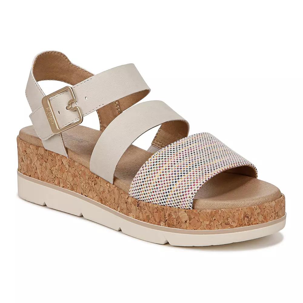 Dr. Scholl's Once Twice Women's Platform Sandals, Size: 7, Off White Team Product Image