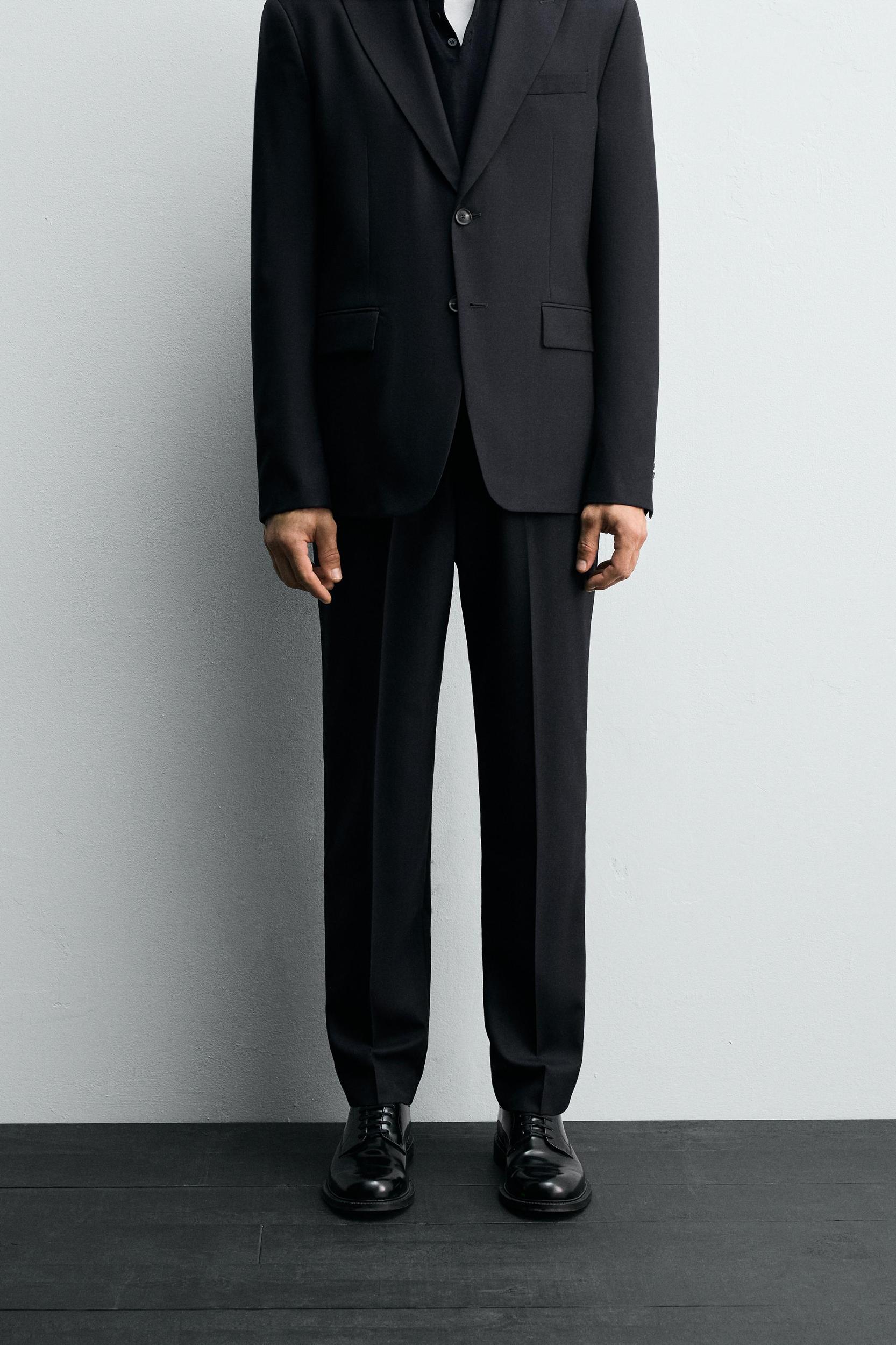 HERRINGBONE SUIT PANTS Product Image
