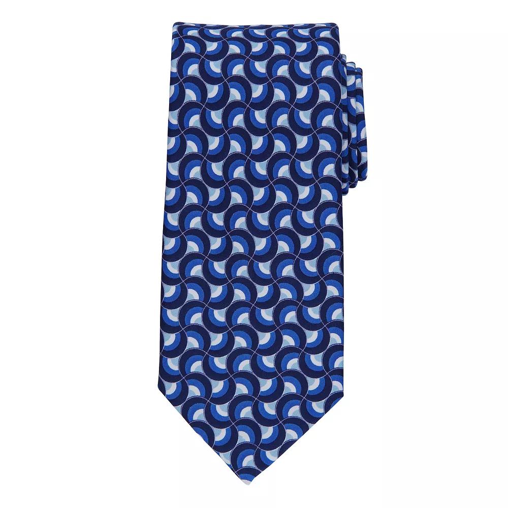 Men's Bespoke Geometric Tie, Blue Alton Product Image