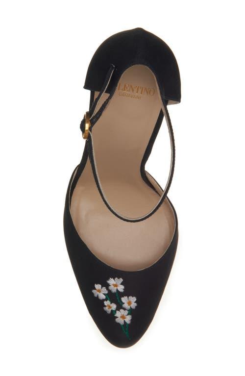 VALENTINO GARAVANI Black Fabric Hi Dolly Pumps Product Image