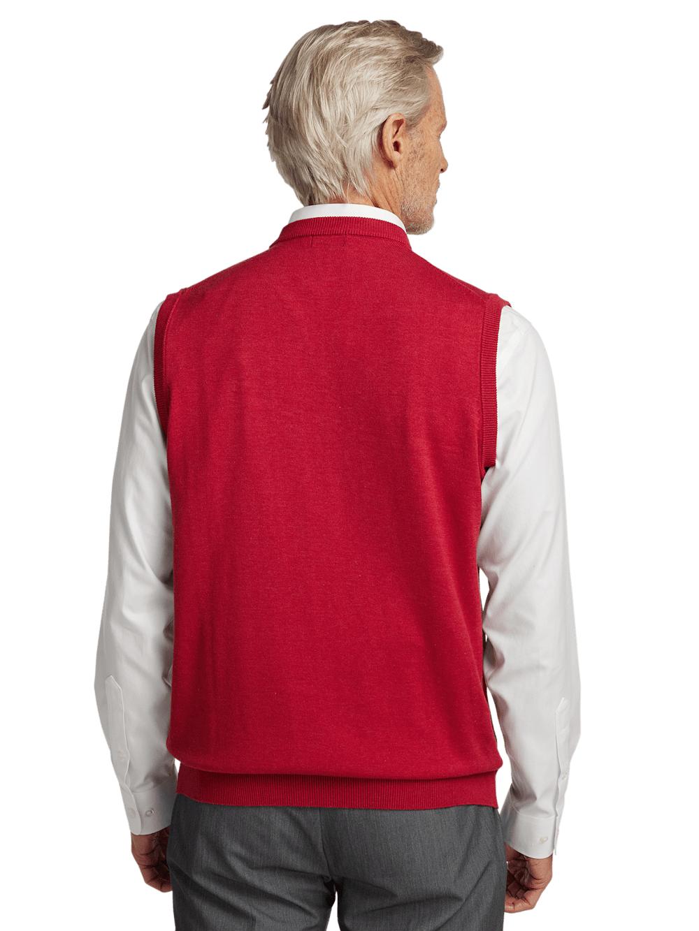 Supima Cotton Vest - Red Product Image