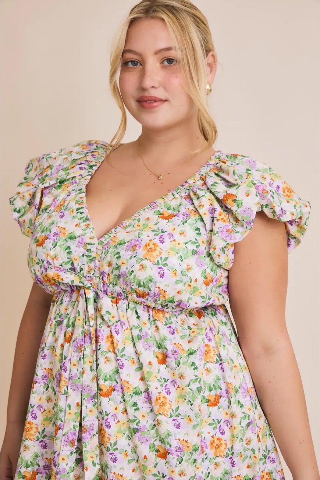 Fiona Floral Mini Dress Product Image