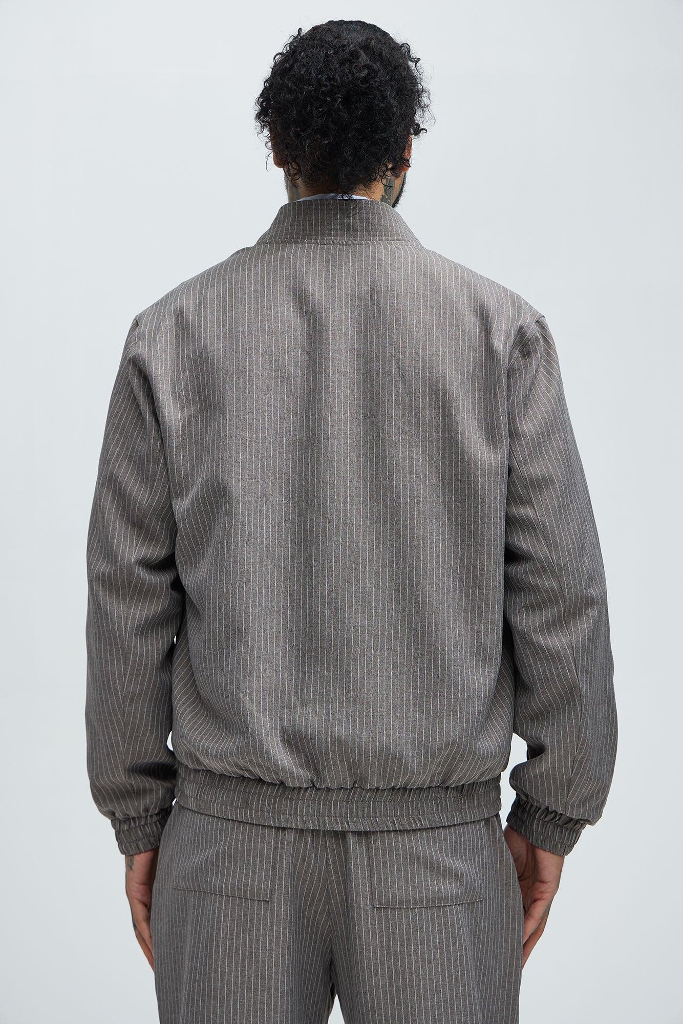 Jaylen Casual Zip Jacket - Brown Product Image