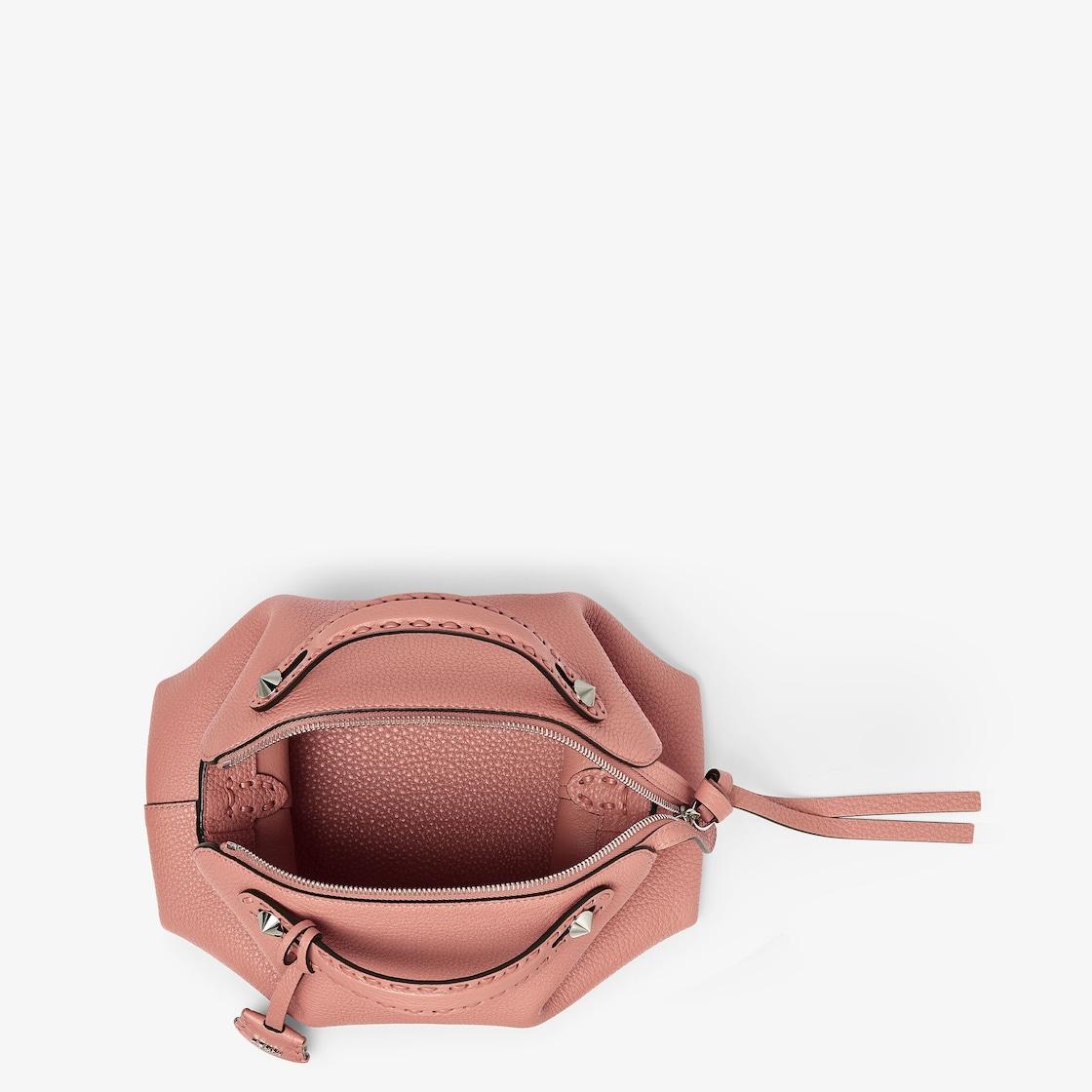 By The Way Selleria MediumPowder pink Selleria bag with 192 hand-sewn topstitches Product Image