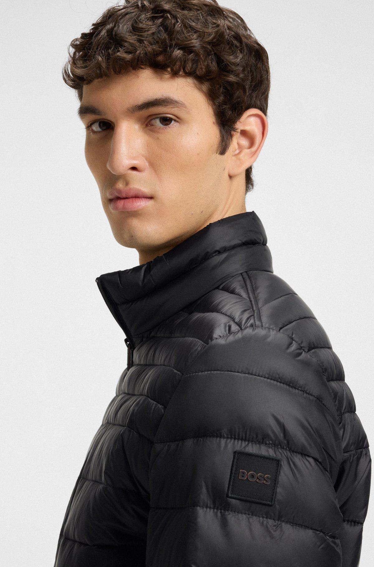 Water-repellent quilted field jacket with packable hood Product Image