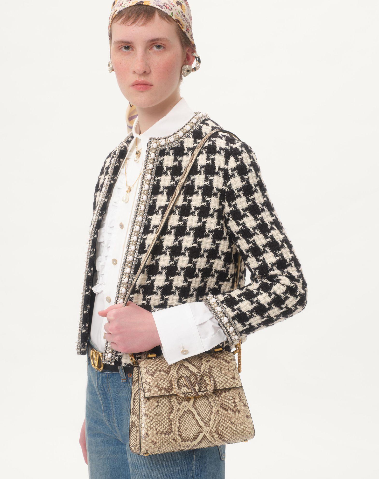 Valentino Garavani Vsling Small Python Handbag Product Image