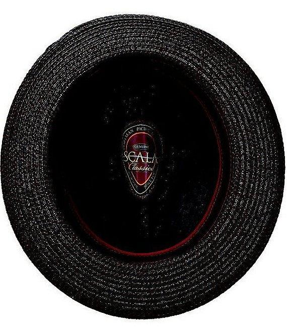 Dorfman Milano Scala York Paper Braided Straw Fedora 2 1/3#double; Brim Hat Product Image