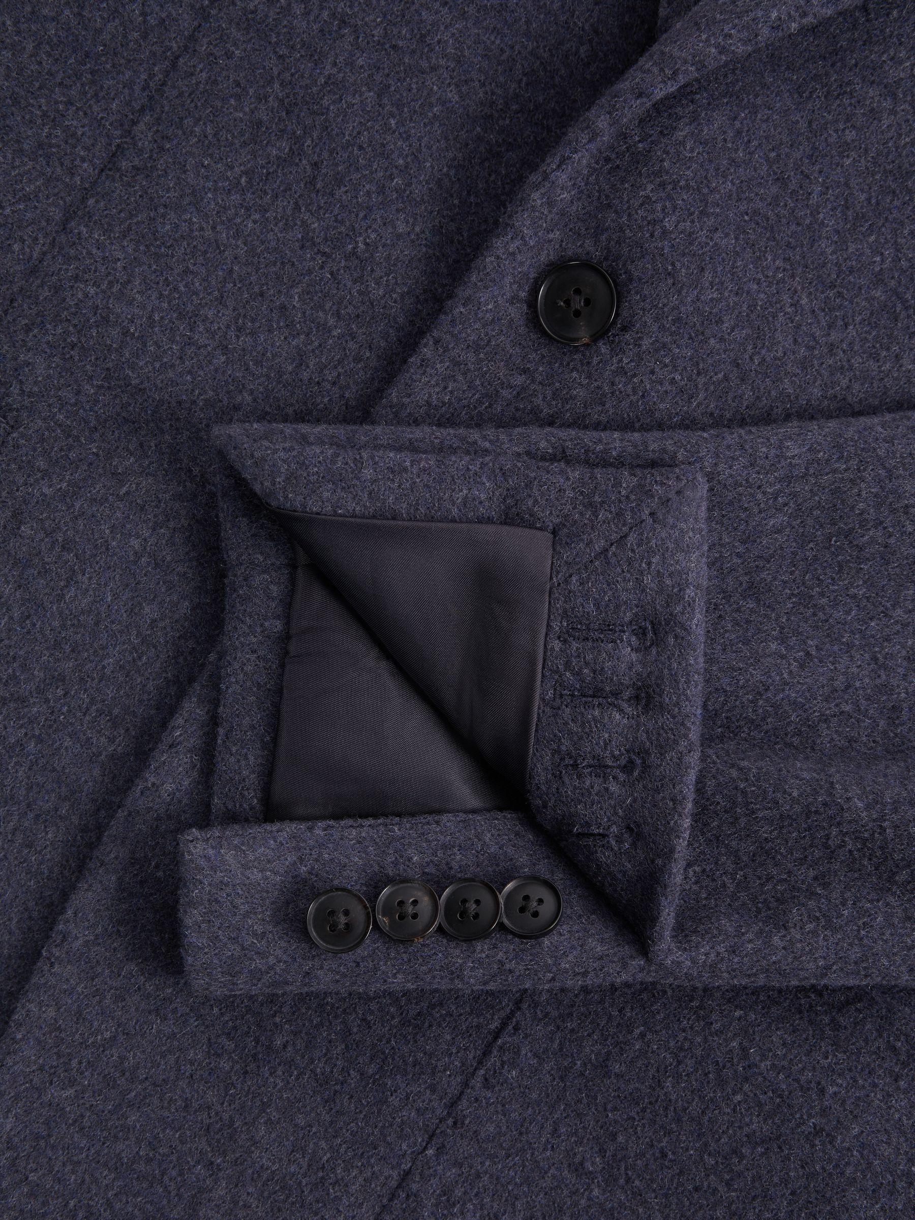 Modern Fit Wool Blend Single Breasted Blazer in Airforce Blue Product Image