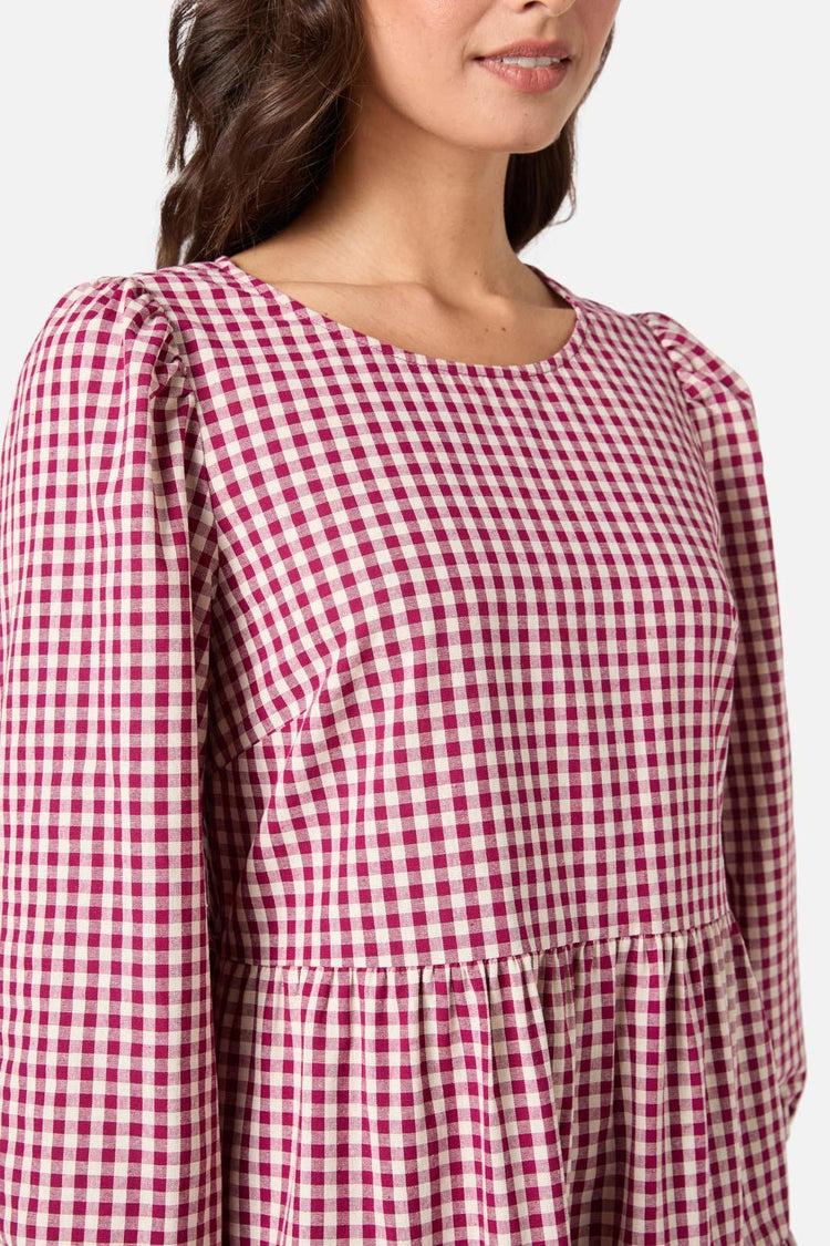 Renae Check Smock Dress Product Image