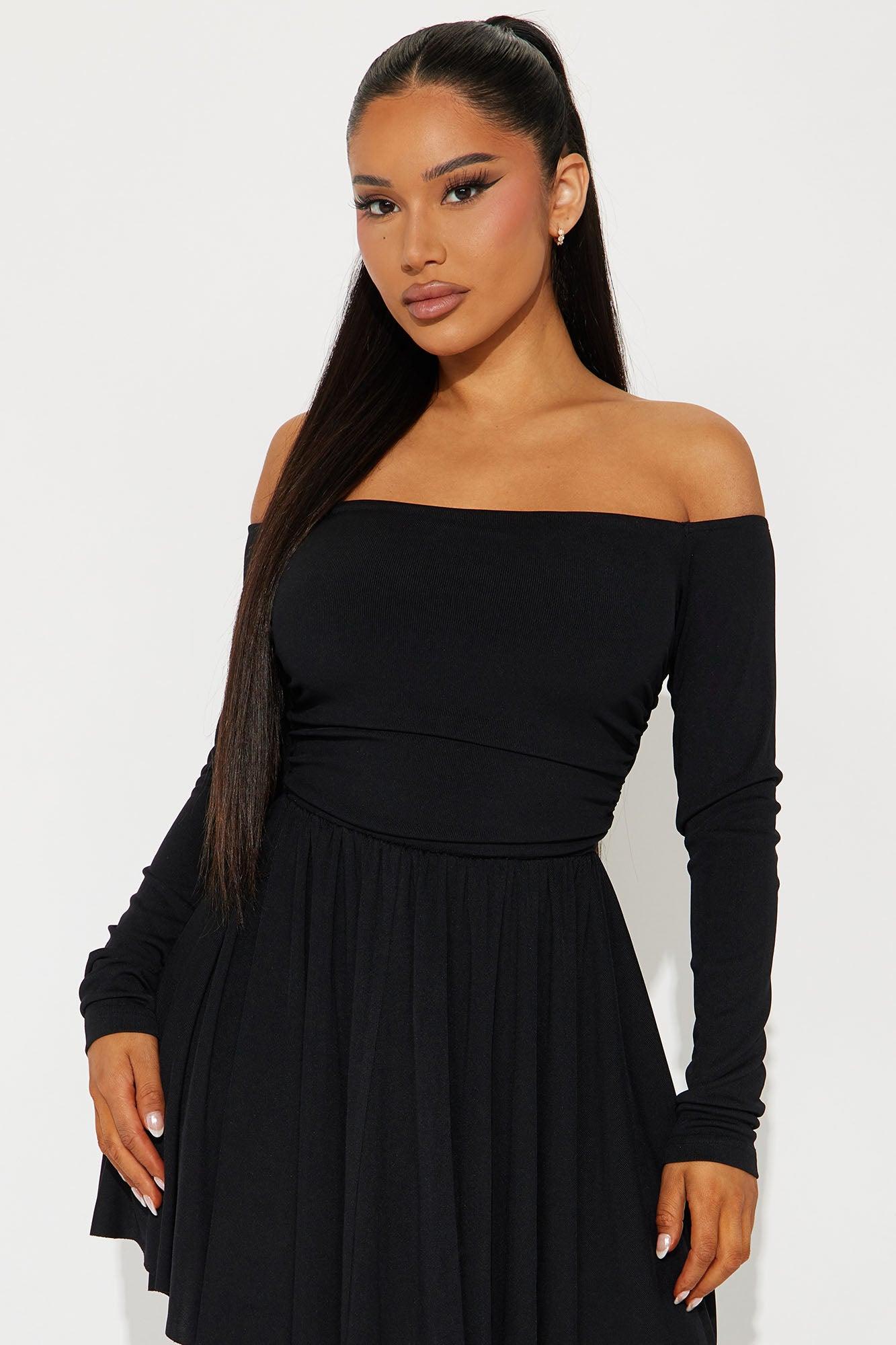 Runaway With Me Mini Dress - Black Product Image