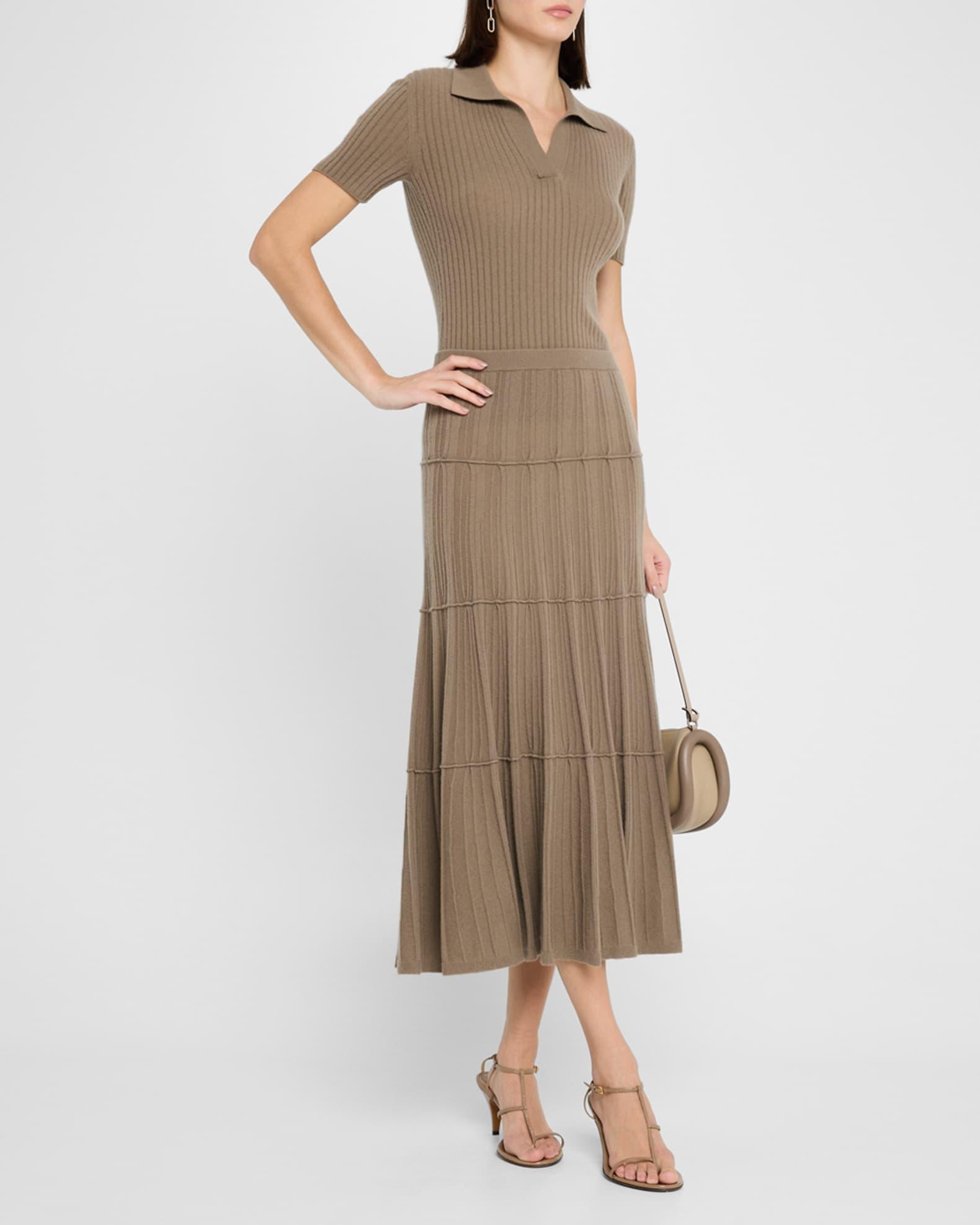 Jennifer Ribbed Cashmere Polo Product Image