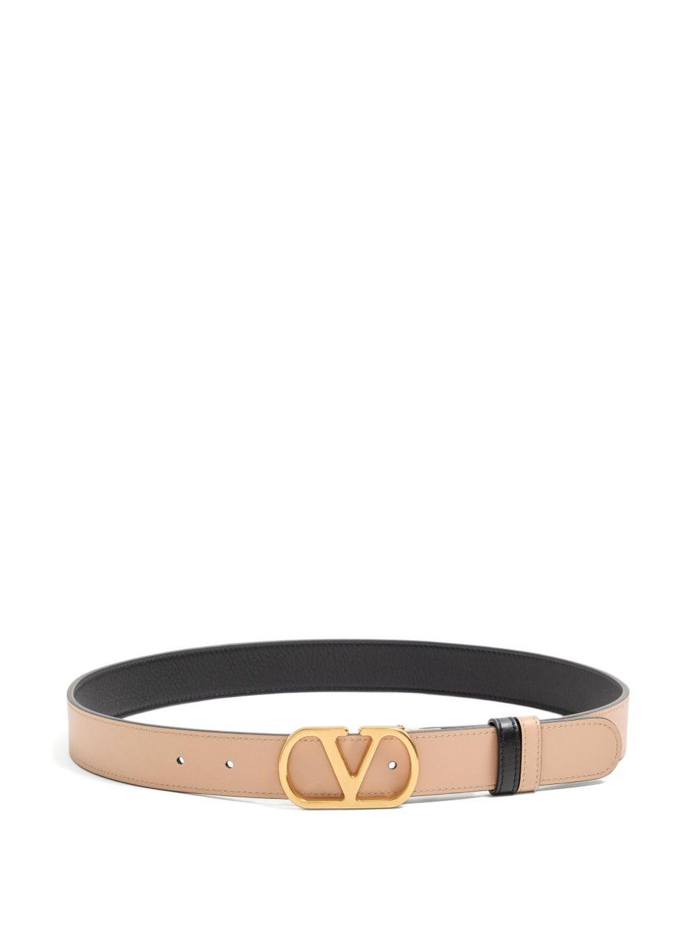 VLogo Signature leather belt Product Image